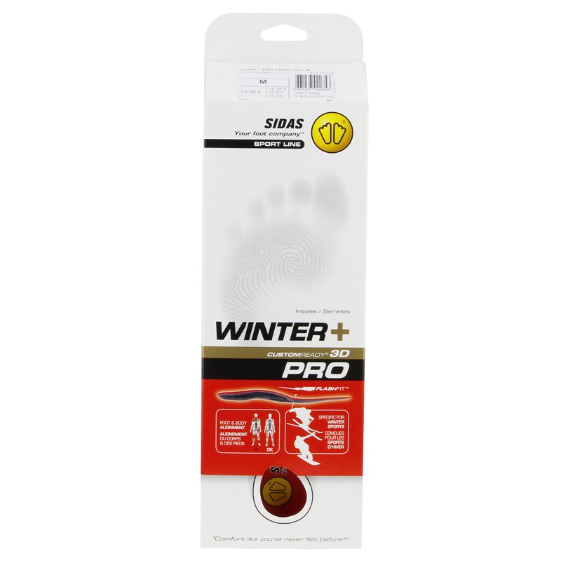 【Sidas】Sidas Insole for Skiing and Snowboarding Winter Plus Pro L