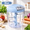 900ml Manual Food Chopper for Meal Prep – Stainless Steel