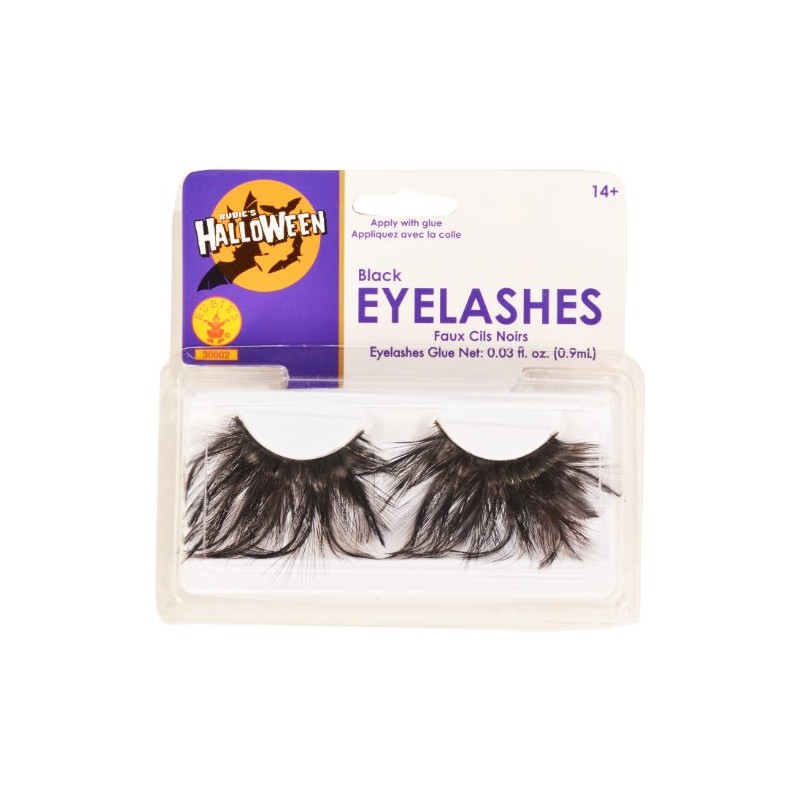 Rubies Black Eyelashes and Adhesive