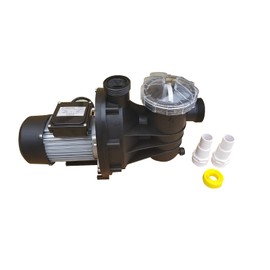 FibroPool 0.5HP Swimming Pool Pump for Above Ground Pools - 1/2 Horsepower - Designed and Assembled in USA - Hose Adapters Included - High Efficiency Single Speed Motor With Clear Top Lid - ABG050