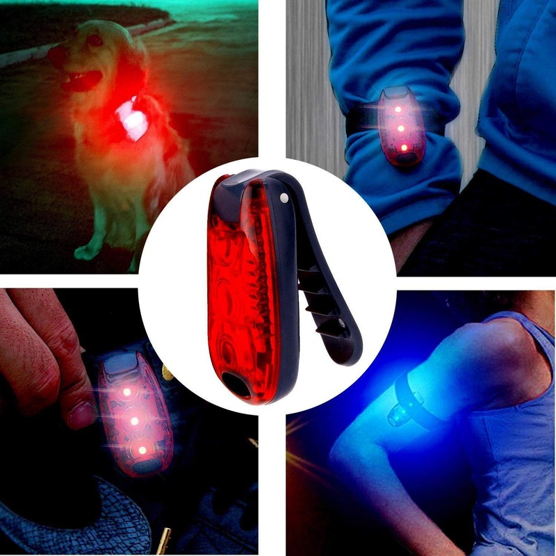 4pcs LED Safety Light,WONFAST Clip Flashing Warning Strobe Light Cycling