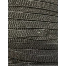 Unbranded Black Polyester 1/4" Elastic Webbing- latex rubber