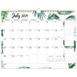 2024-2025 Calendar - 2024-2025 Calendar month to view, Wall Calendar 2024-2025, July 2024 - December 2025, 37.6 x 29 cm, Large Ruled Blocks, Gift for Friends and Family
