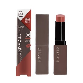 Cezanne Lip Color Shield 06, Rose Beige, 0.1 oz (3.7 g), Gel Membrane Lip with Beautiful Color, Difficult to Fall Off