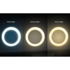 iDance LED Ring Light with Stand, 3.5", Portable Desk Ring