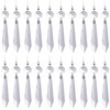 20 Pieces Clear Chandelier Crystals, 63mm Replacement Crystal Icicle Prisms