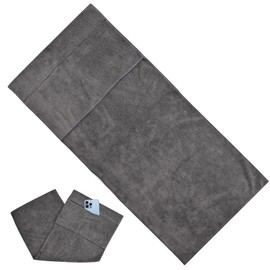 Microfiber Gym Towel, Fitness Towel Sports Towel with Zipper Pocket, Multi-Purpose Microfibre Towel, Exercise Towels, 100X40cm Workout Towel for Yoga, Sport, Running,Gym