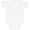 RABBIT SKINS, Baby Soft Short-Sleeve Bodysuit, White, Newborn