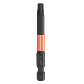 HARFINGTON T30 Torx Head Screwdriver Bit 2.56" (65mm) Long 1/4" Hex Shank Magnetic No Hole Tamper Proof 6 Point Star Screw Driver Drill Bits Phosphate S2 Steel Industrial Power Tools