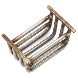 Foruly Pellet Stove Baskets, Pellet Stove Burn Pot for Wiseway Burn Basket Pot Allows Pellets to Burn Efficiently and Safely, 304 Stainless Steel Pellet Stove Basket