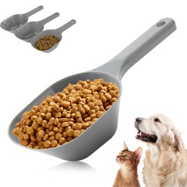 3 Pack Dog Food Scoop Set, 1 Cup Dog Food Scoop Multi Purpose Plastic Pet Food Scoop Measure Cups for Dog,Puppy and Cat