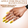 AKOAK 100 Pcs Acrylic Nail Practice Fingers, Replacement Patch Head,