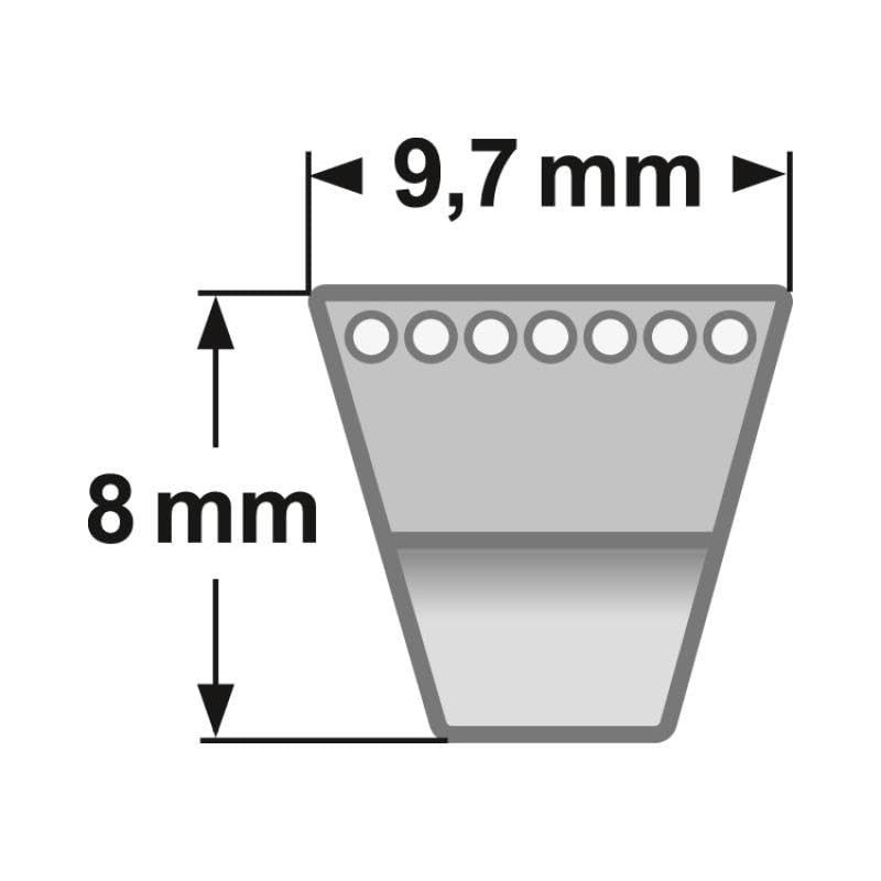 XPZ 772 Lw Gates Quad-Power 3VX 305 V-Belt