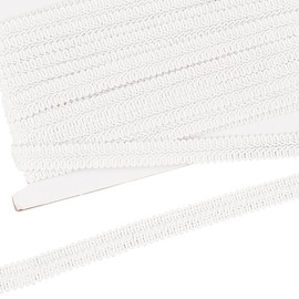 FINGERINSPIRE 11 Yards 16mm White Braid Trim Polyester Woven Braid Trim Centipede Decorative Gimp Trim Basic Trim for DIY Craft Costume Sewing Curtain Slipcover Home Decoration Accessories