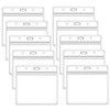 10 Pack Badge Holder ID Card Holder,Waterproof Name Badge Holders,