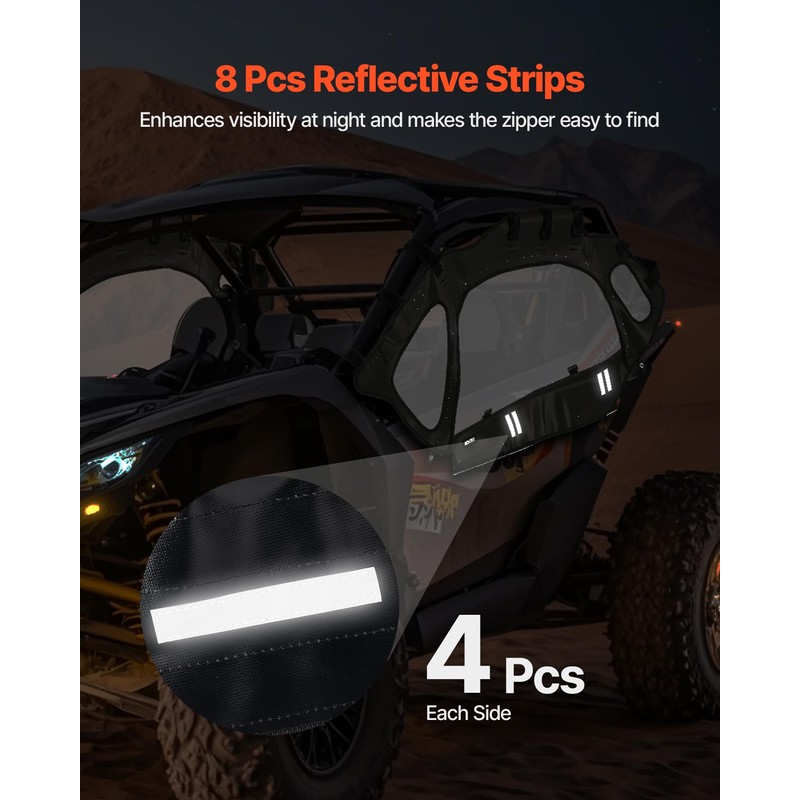 VEVOR Cab Enclosure Upper Doors, Compatible with Can-Am Maverick X3