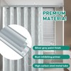 Silver Grey Adjustable Shower Curtain Rod 28-64 Inches 1pc, 7/8"