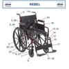 Drive Replacement Parts (Each Part Sold Seperately) Rebel Wheelchair RTLREB18-11.