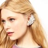 Vacaonio Large Rhinestone Ear Climber Earring Cz Wing Feather Ear