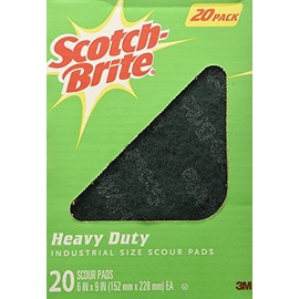 Scotch Brite Heavy Duty Industrial Size Scouring Pads (20 Pack)