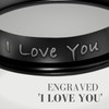 Willis Judd I Love You Mens Tungsten Ring Black 6mm