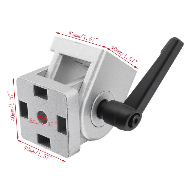 Mewutal Swivel Aluminum Extrusion Profile Hinge with Handle 4040 Series