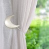 Magnetic Curtain Tiebacks 1 Pair Curtain Clips Rope Holdbacks Moon