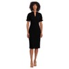 Maggy London Women's Notch Neck Sleek Sheath Dress Office Workwear,