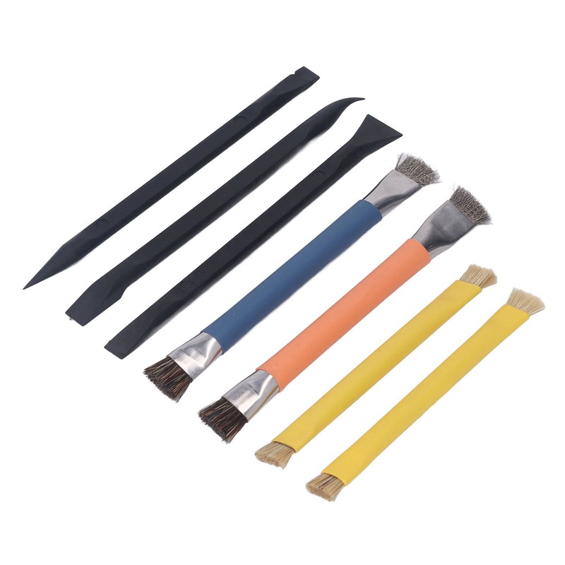 Pry Tool Brush Set ABS Stainless Steel Electronic Repair Cleaning