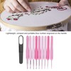 9Pcs Crochet Hooks Anti Slip Ergonomic Design Lightweight Portable Crochet