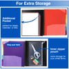 12 Pocket Project Organizer, Forvencer 1/6-cut Tab Binder Organizer with