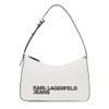 KARL LAGERFELD JEANS Women's Essential Logo Baguette Baguette, White