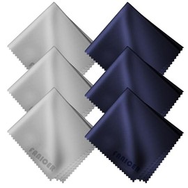 Sechs Mikrofasertücher, hochwertige Reinigungstücher für Brillen, Kameralinsen und Bildschirme, extra weich und saugfähig