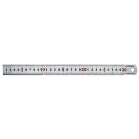 Faithfull Matt Silver Hardened Stainless Steel Ruler (Metric) 300mm