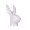 Beliani Rabbit Figurine Rabbit Easter White Ceramic Easter Decoration Rabbit