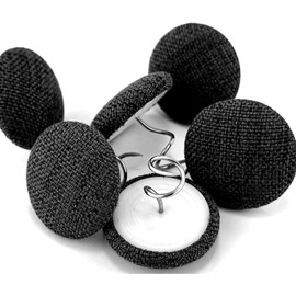 Upholstery Pins Twist for Slipcovers - Bed Skirt Pins - Furniture Pins to Hold Slipcovers（24Pack Black