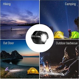 2 Pcs Rechargable Headlights for Crock, Outdoor Waterproof LED Flashlight for Shoes, Clip on Crock Light Attachment Charm, Accessories for Camping, Cycling, Walking, 3 Light Modes, Last 15 Hours | HalfofLife