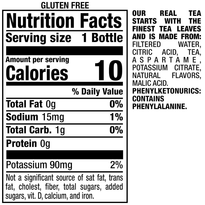 Snapple Zero Sugar Peach Tea, 16 fl oz Recycled Plastic