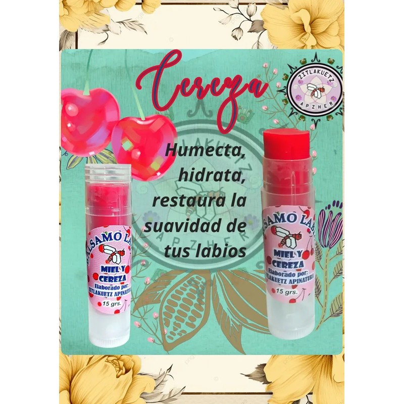 Bálsamo Labial (pack) 4pz Hidratante Karité Coco Cacao 6gr