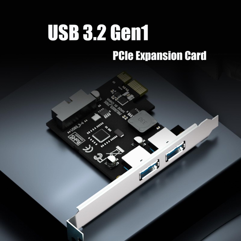 GLOTRENDS U3055N 2-Port USB 3.0 Type-A and USB Header 5Gbps
