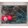CORFOTO 9x6ft Fabric Doctor Physicians Stethoscope Photo Backdrop Doctors Appreciation