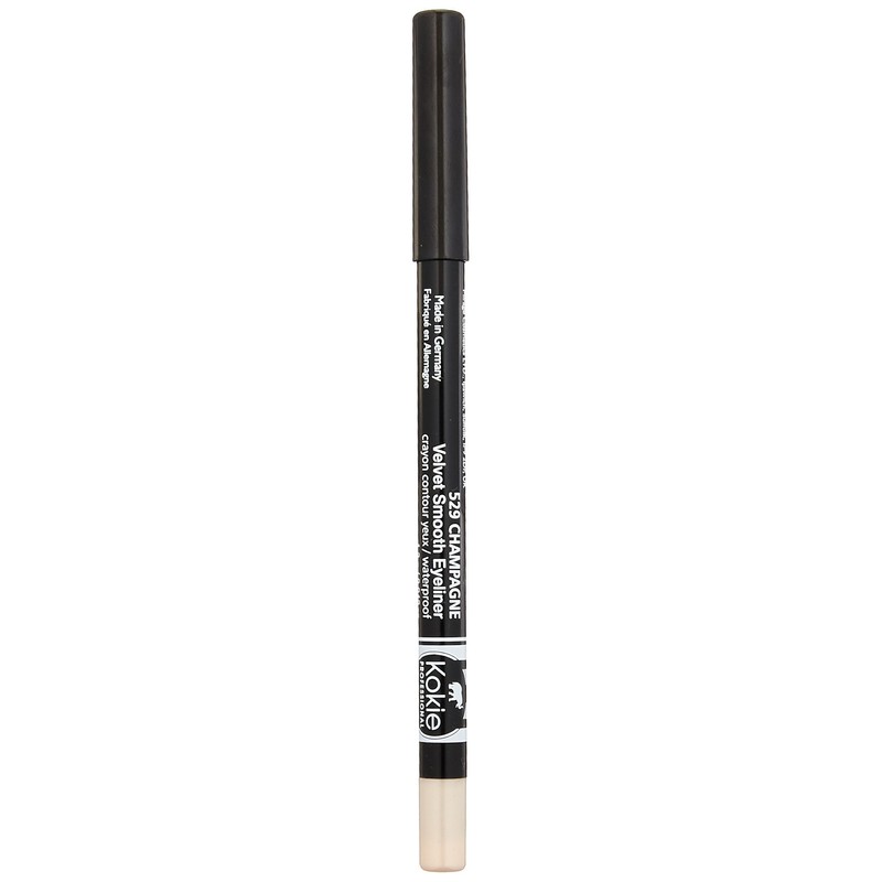 Kokie Cosmetics Waterproof Velvet Smooth Eyeliner Pencil, Champagne, 0.042 Ounce