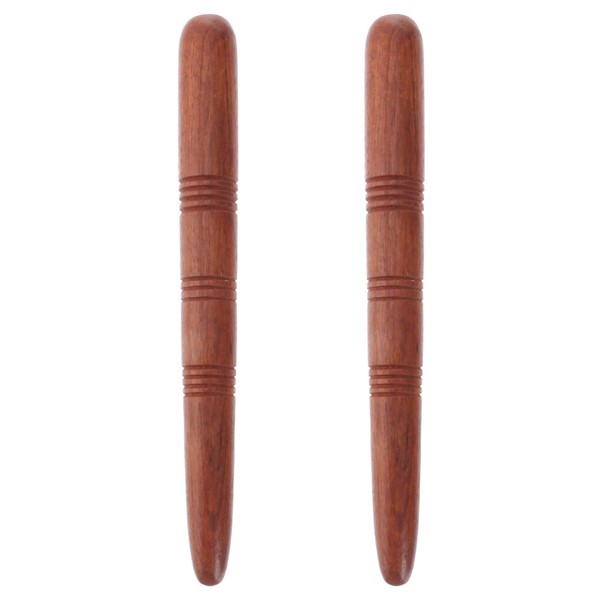 EXCEART 2 Pieces Wooden Acupressure Pen Ears Massage Stick Acupuncture Pen Point Finder Massage Pen Acupressure Rod Point Finder Ear Acupuncture for Ear Therapy Face Massage Relaxing Deep Tissue