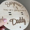 You are going to be Dad-Pregnancy announcement custom | Wood