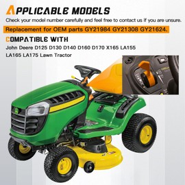 OCEAIR New Upgraded GY21984 Throttle Choke Cable for John Deere D125 D130 D140 D160 D170 LA155 LA165 LA175 X165 Lawn Tractor Replace# GY21308 GY21624