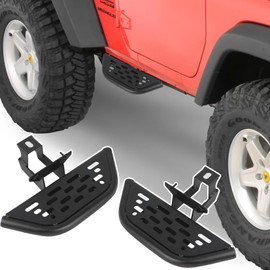 Front Door Running Boards for Jeep Wrangler JK 2007-2018 2/4 Door Carbon Steel Side Steps Bars