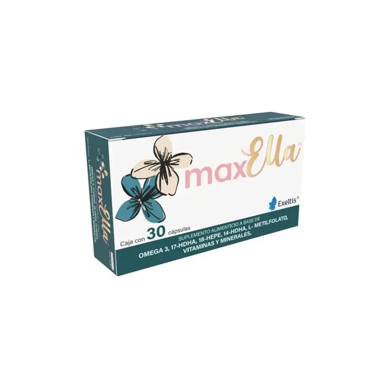 Maxella Suplemento Alimenticio Omega 3 Y Metilfolato 30 Caps Sin