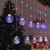 Frethind Wish Ball Curtain Lights: 118 in x 27.5 in