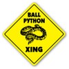 [signjoker] Ball Python Crossing Sign Xing regalo novedad serpiente Constrictor – Jaula comida pared placa Decoración