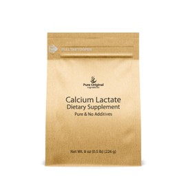 Pure Original Ingredients Calcium Lactate (8 oz) Calcium Supplement, Electrolyte